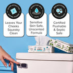 Unscented Poo~Pourri Flushable Wipes 50ct, Single Packs