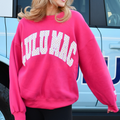 LM PD Hot Pink/White Polka Dot Sweatshirt