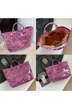 Leopard PU Leather Water Proof Tote Bag