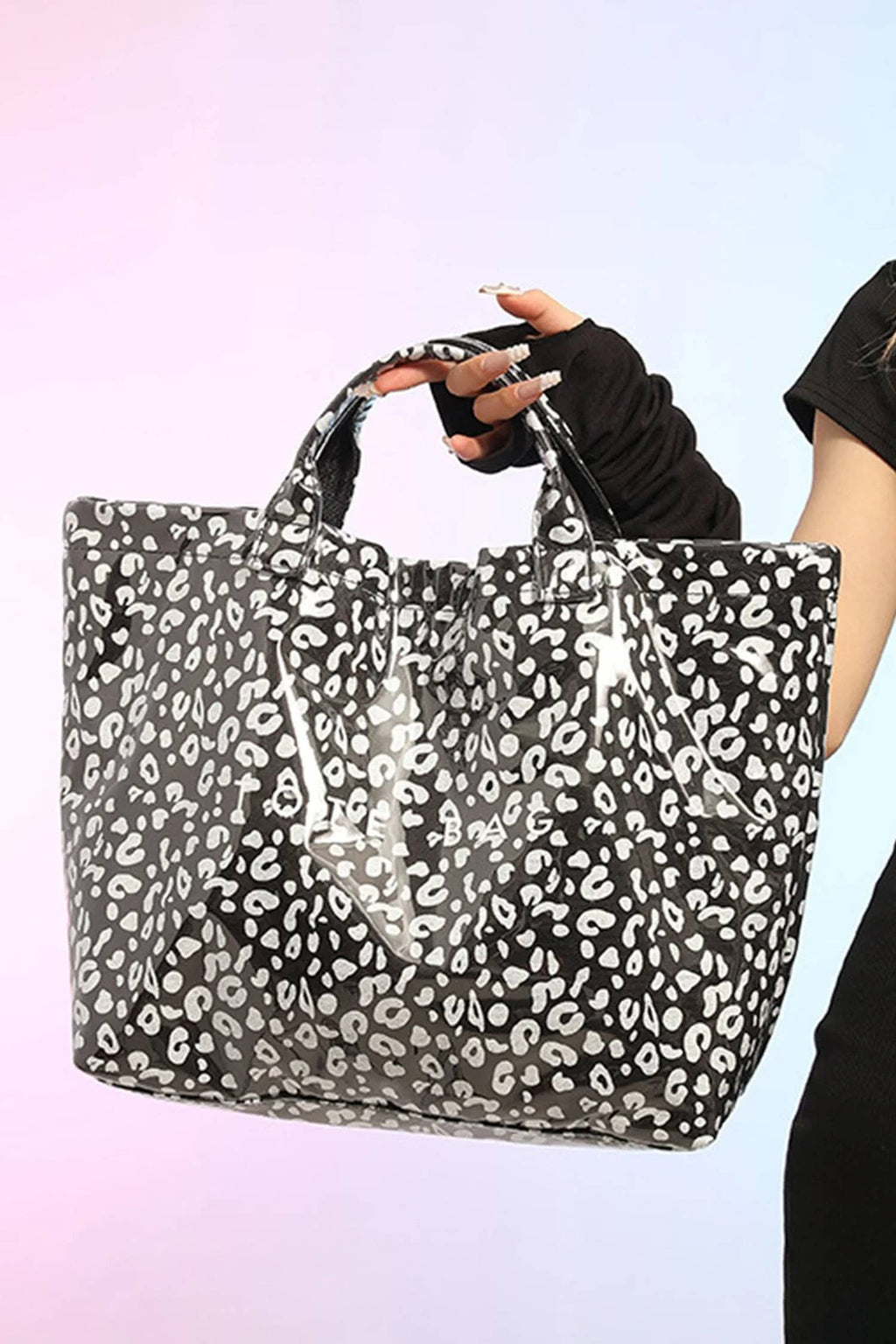 Leopard PU Leather Water Proof Tote Bag