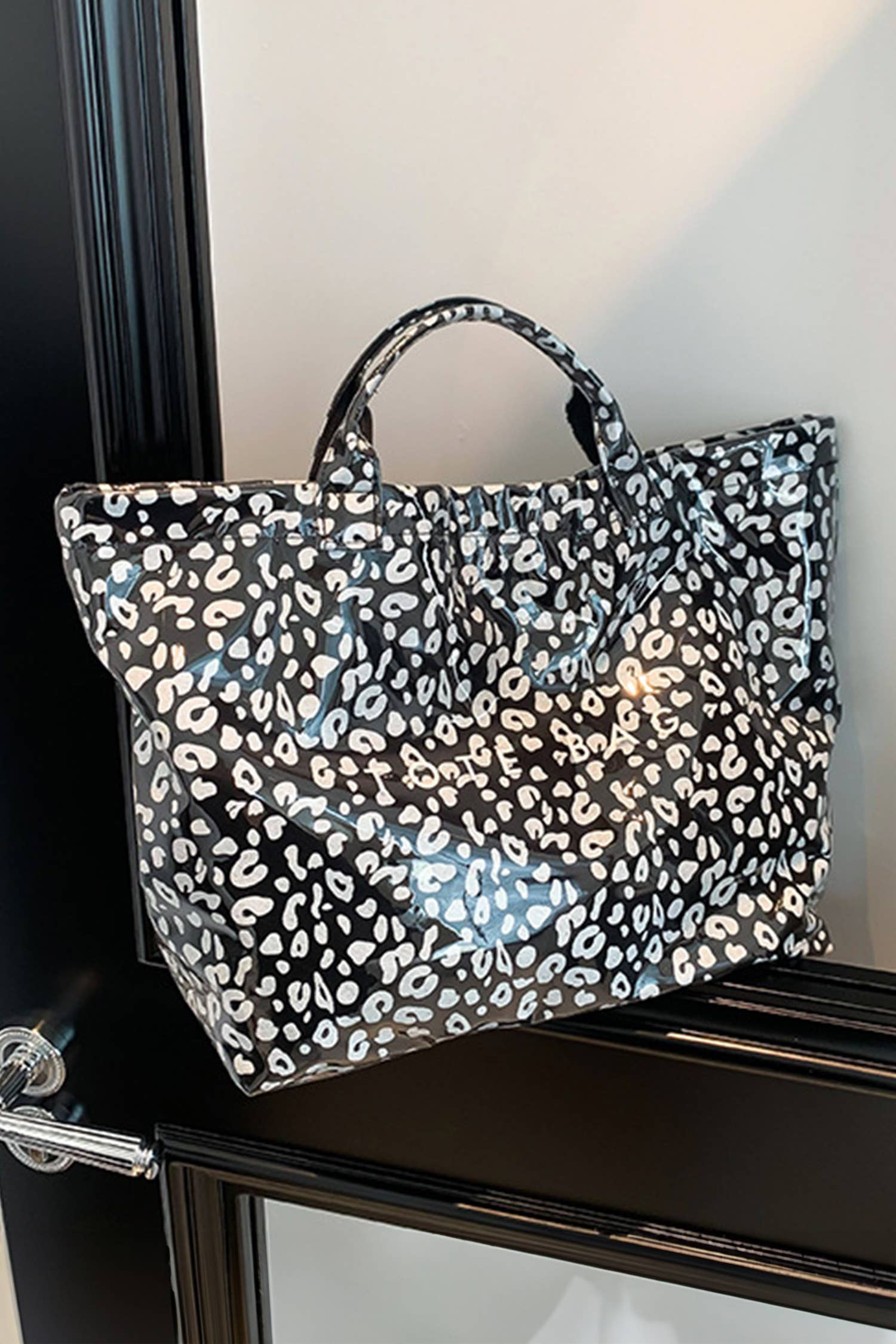 Leopard PU Leather Water Proof Tote Bag