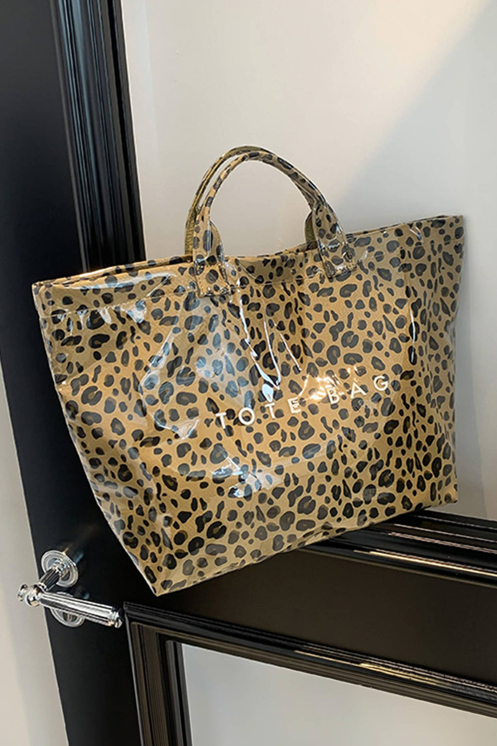 Leopard PU Leather Water Proof Tote Bag