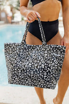 Leopard PU Leather Water Proof Tote Bag