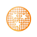 Gingham Tri Star Sticker