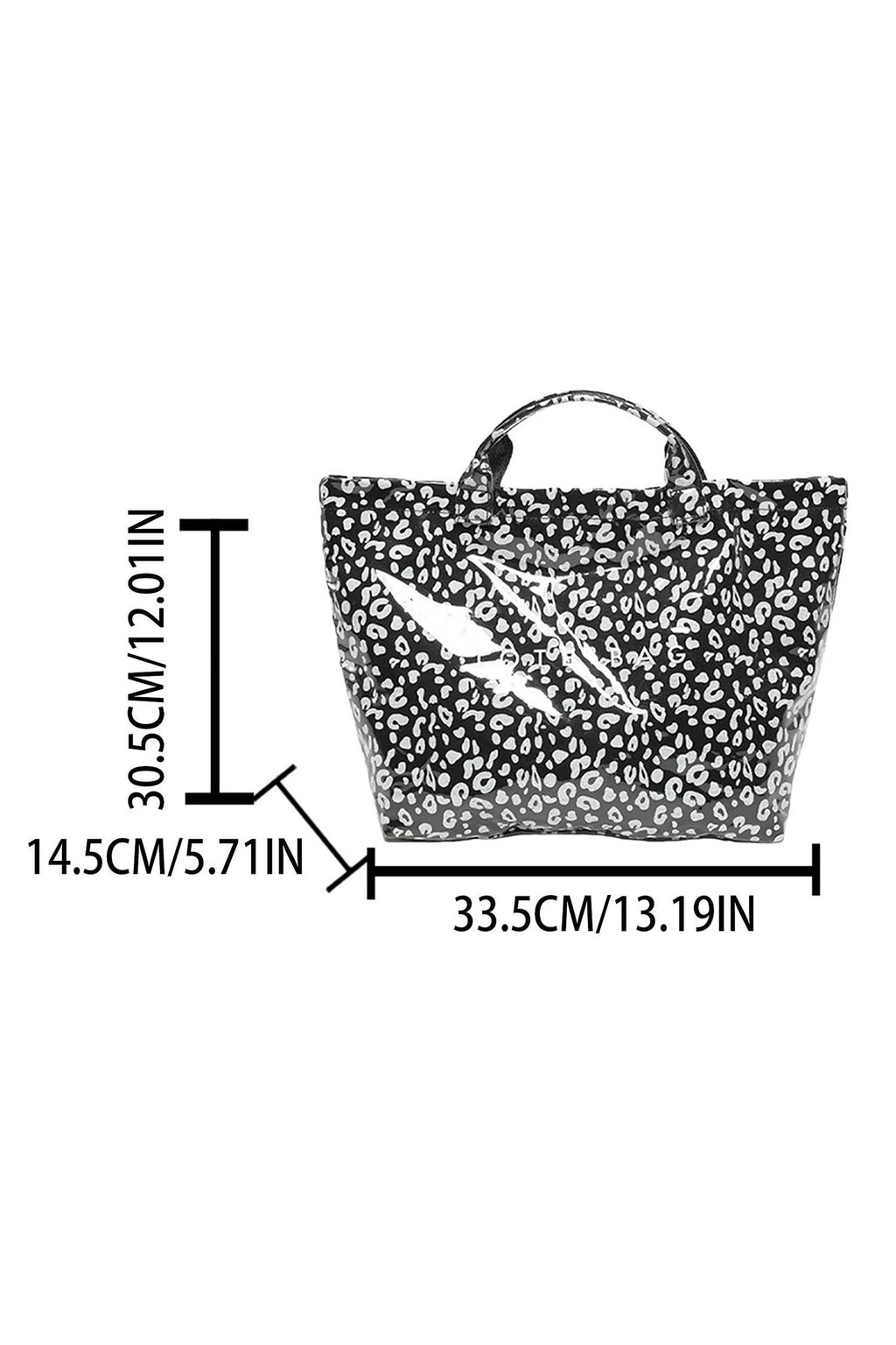 Leopard PU Leather Water Proof Tote Bag