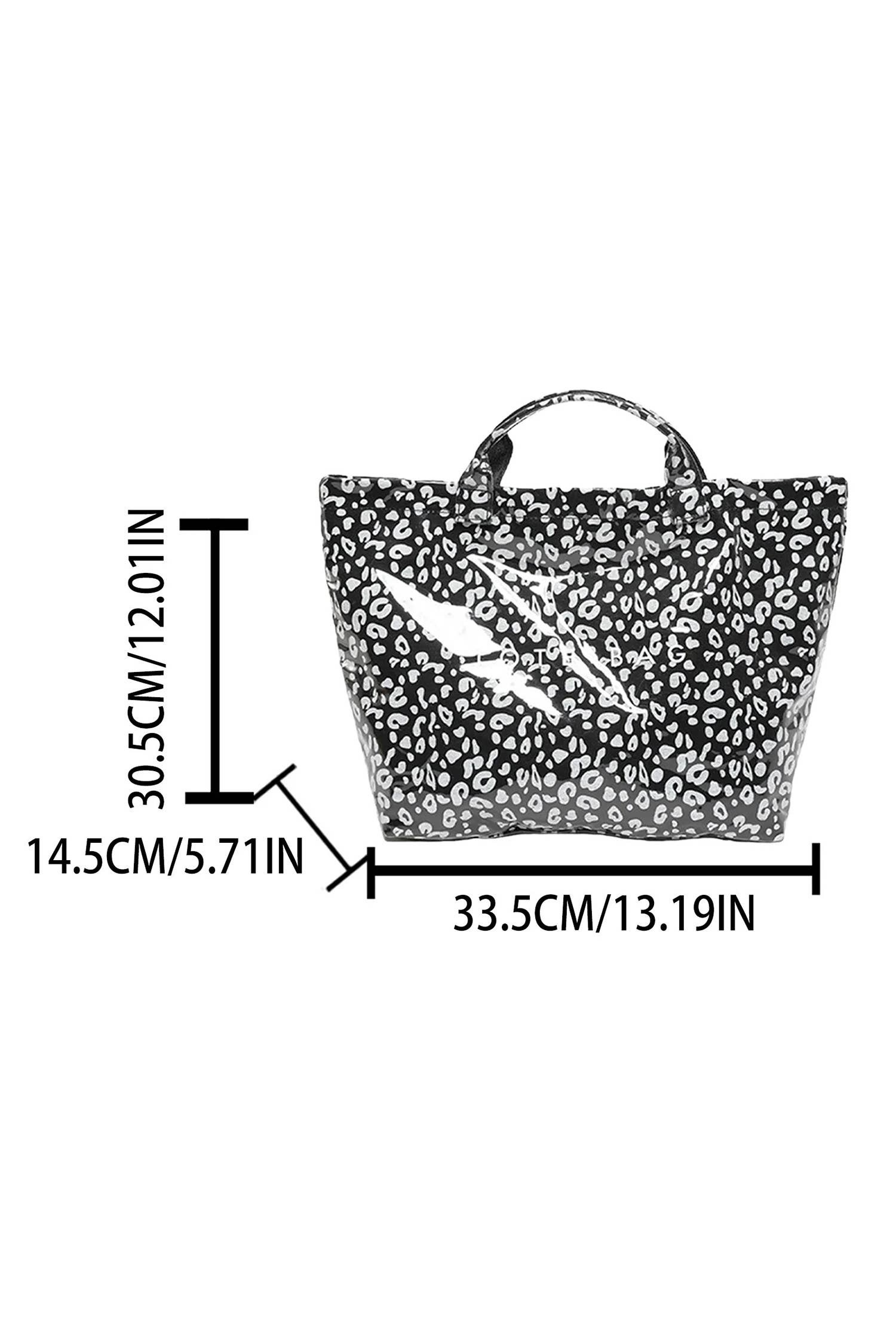 Leopard PU Leather Water Proof Tote Bag