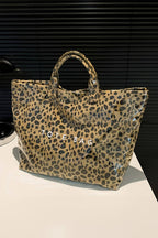Leopard PU Leather Water Proof Tote Bag