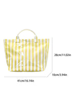 66 Glossy Striped Large Tote Bag