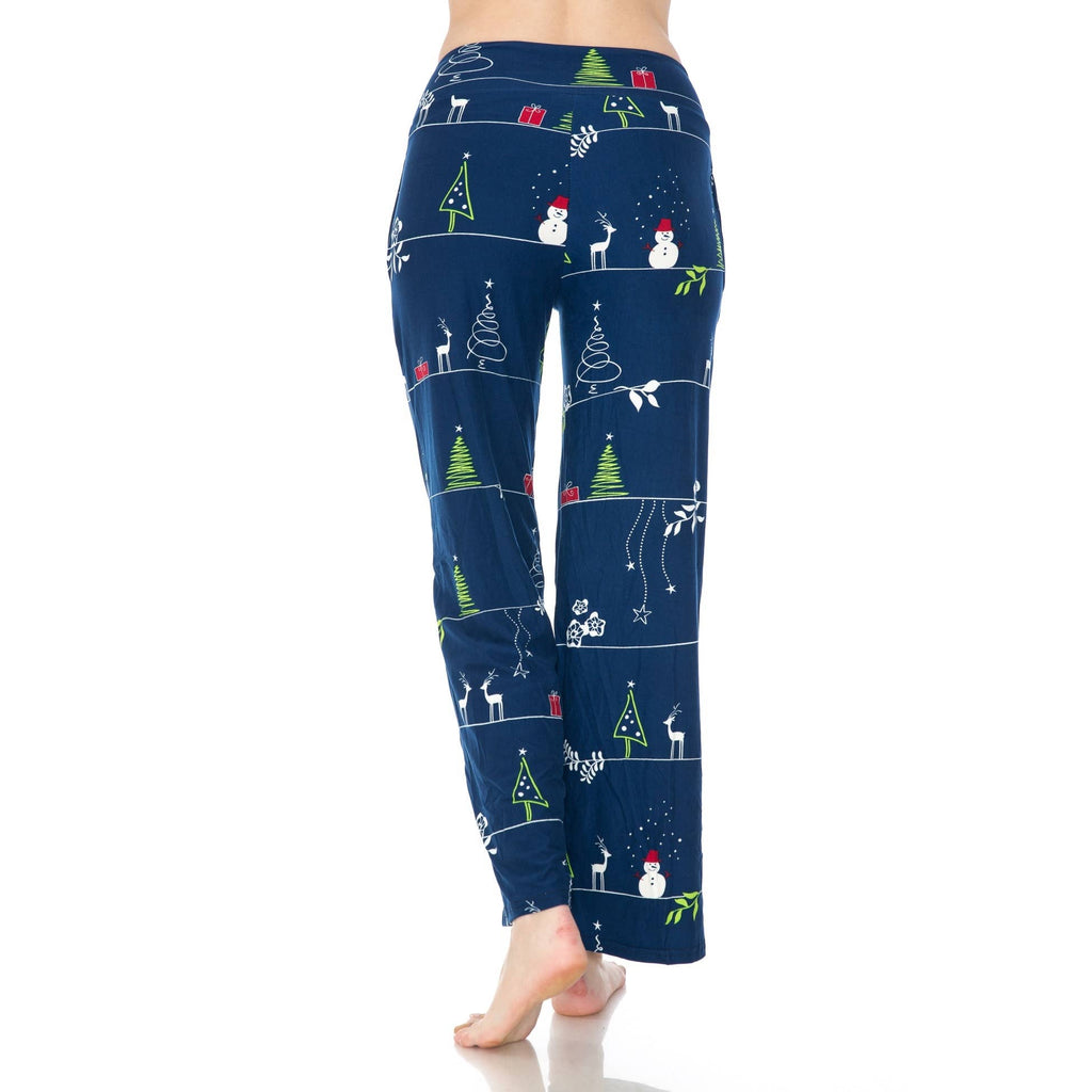 Buttery Soft Print Pajama Pants with Drawstring