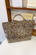 Leopard PU Leather Water Proof Tote Bag