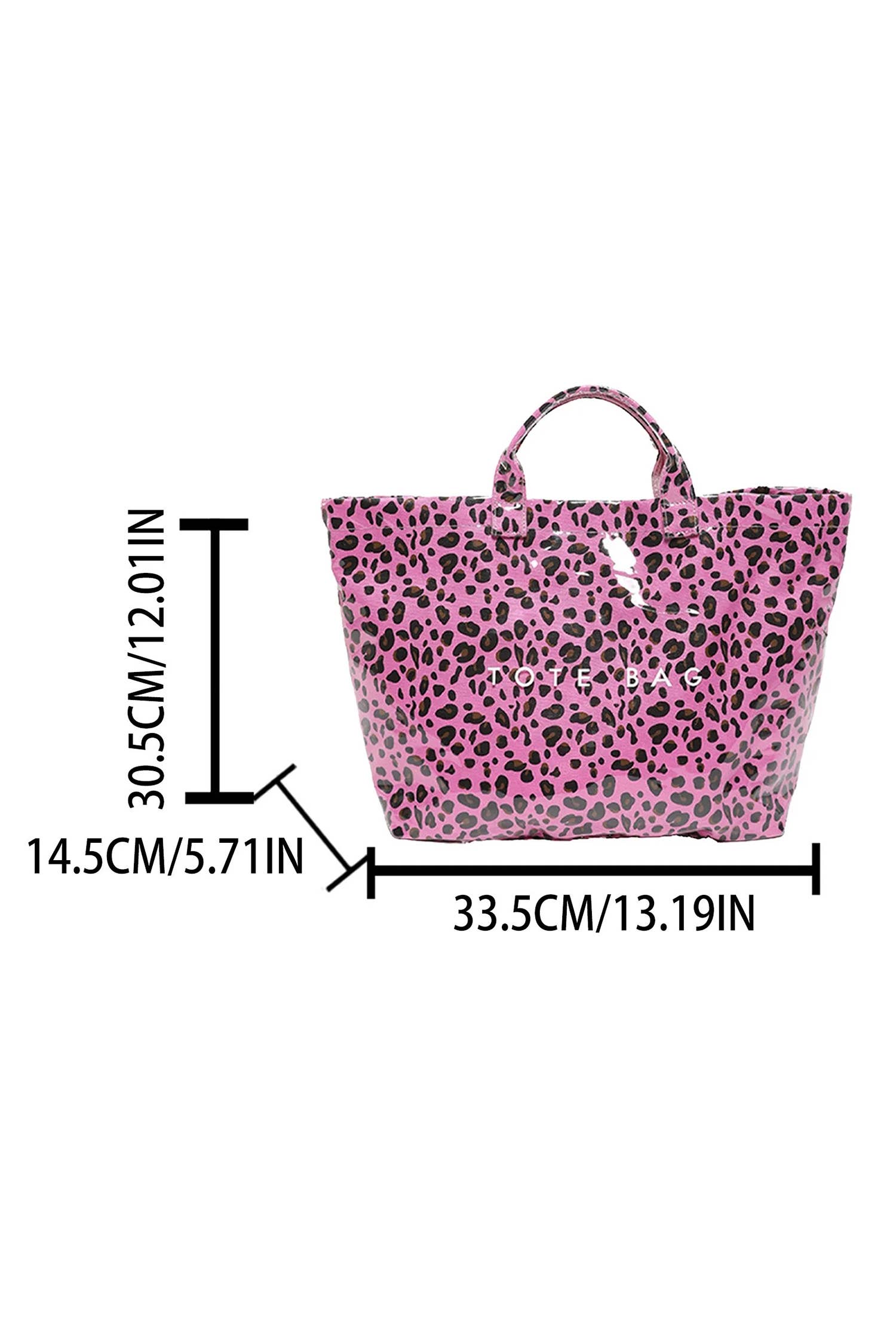 Leopard PU Leather Water Proof Tote Bag