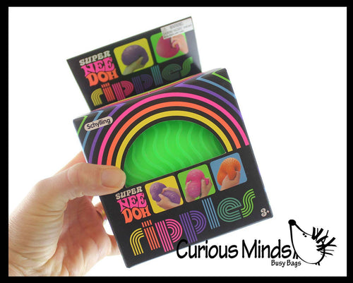 1 NeeDoh Jumbo Ripples Stress Ball Textured Squishy