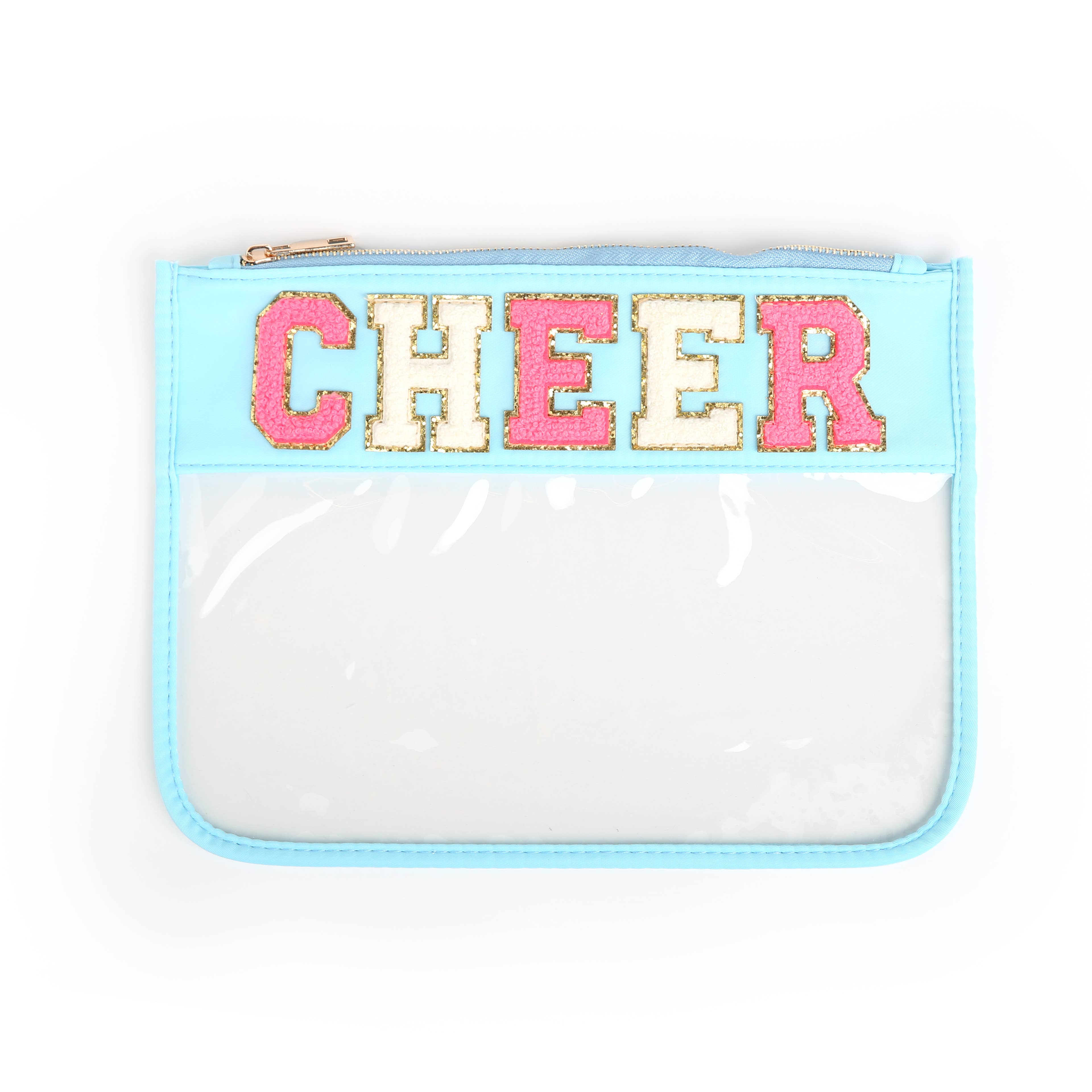 Varsity Letter Zippered Pouch Bag - CHEER