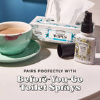 Unscented Poo~Pourri Flushable Wipes 50ct, Single Packs